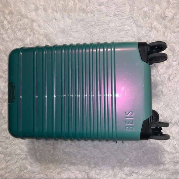 BÉIS The Small carry on roller in wicked green - Picture 4 of 9